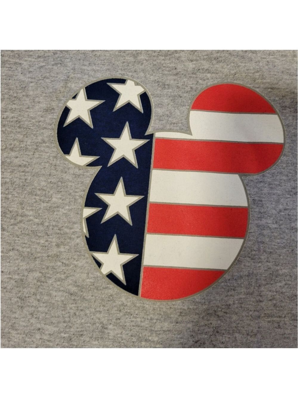 Vintage Walt Disney World Stars & Stripes Mickey Tee L - Picture 4 of 7